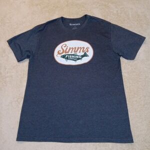 Simms Men's Medium Short Sleeve T-Shirt Gray‎